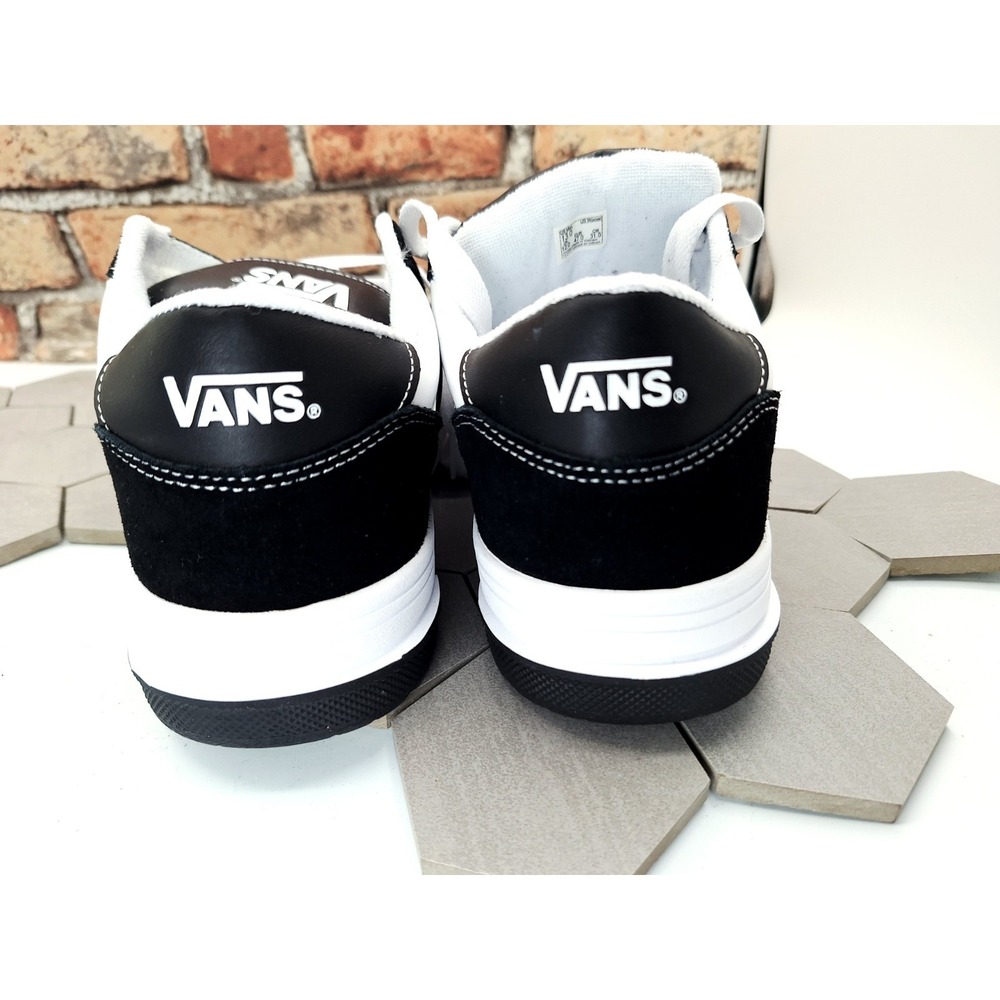 VANS Hylane Black White Men Sz 10.5 Chunky Skate Sneaker Old Skool Knu - Picture 7 of 12